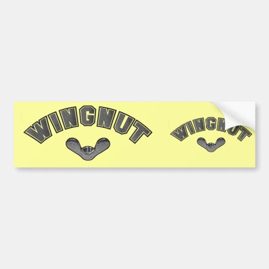 WINGNUT BUMPERSTICKER (Voorkant)
