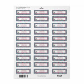 Wings Airplane Return Label (Full Sheet)