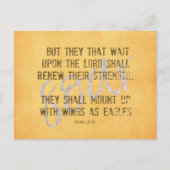 Wings als Manuscript van Eagles KJV Briefkaart (Voorkant)