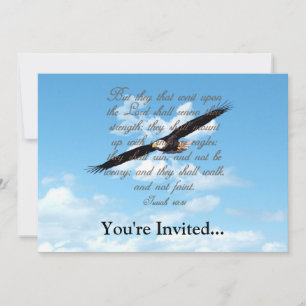 Wings as Eagles, Isaiah 40:31 Christelijke Bijbel Kaart