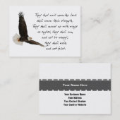 Wings as Eagles Isaiah 40 Inspirerend Custom Visitekaartje (Voorkant / Achterkant)