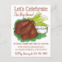 Wings Celebrate Big Game Football Tailgate Party