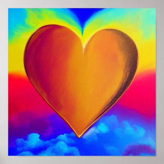 Wings Crystal Heart Poster (Voorkant)