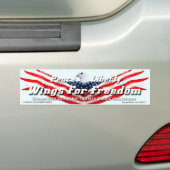 Wings for Freedom Bumpersticker (Op auto)