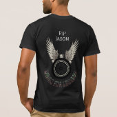 Wings for legends, Memorial Personalize Customize T-shirt (Achterkant)