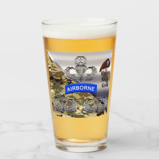 Wings in de lucht - verdiend nooit glas (Voorkant gevuld)