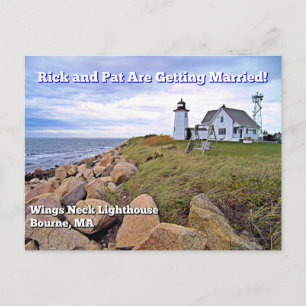 Wings Neck Lighthouse, Massachusetts Briefkaart