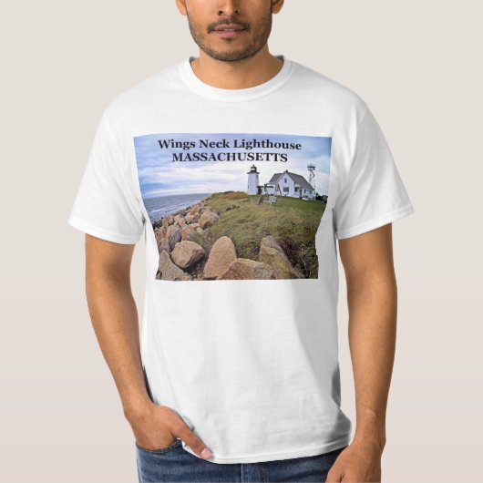 Wings Neck Lighthouse, Massachusetts T-Shirt (Voorkant)