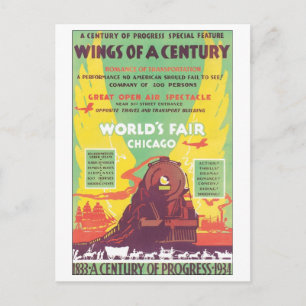 Wings of a Century Chicago World's Fair Briefkaart