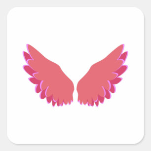 Wings of Angel Vierkante Sticker