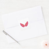 Wings of Angel Vierkante Sticker (Envelop)