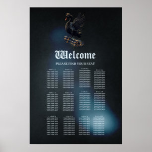 Wings of Freedom is de zwarte zwaan op het skatebo Poster