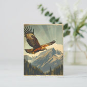 Wings of Glory: vlucht van de Golden Eagle Briefkaart (Staand voorkant)