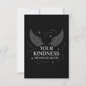 Wings of Kindness Bedankkaart (Achterkant)