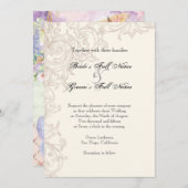 Wings of Love Bruiloft Collectie Kaart (Voorkant / Achterkant)