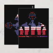 Wings of remembrance black briefkaart (Voorkant / Achterkant)