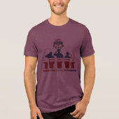 Wings of remembrance maroon Tri-Blend shirt (Voorkant)