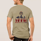 Wings of remembrance olive Tri-Blend shirt (Achterkant)