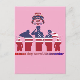 Wings of remembrance pink briefkaart