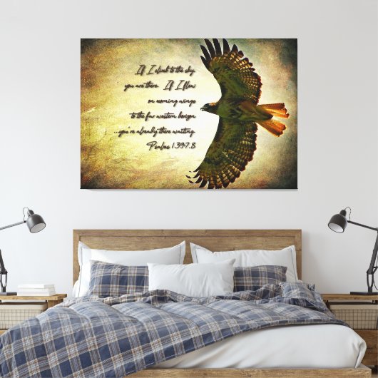 Wings of the Morning Inspirerend Canvas Afdruk (Insitu (Slaapkamer))