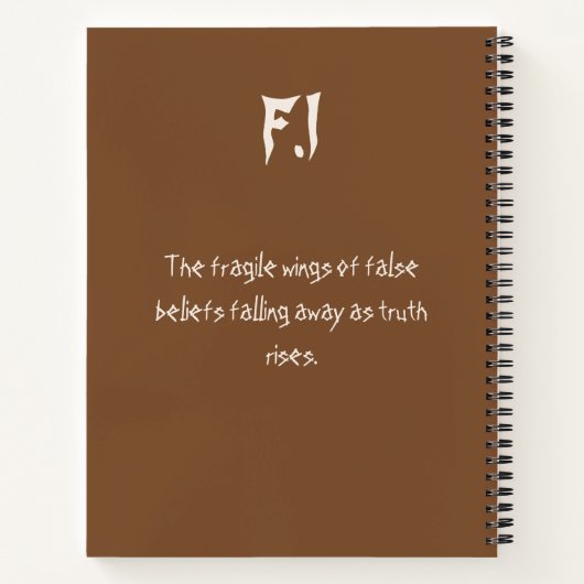 Wings of Truth – Flutter of Illusions Notitieboek (Achterkant)