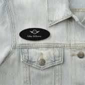 Wings Pilot Monogram Logo Naam Tags (In situ)