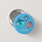Wingsuit Skydiving Ronde Button 3,2 Cm (Voorkant /achterkant)