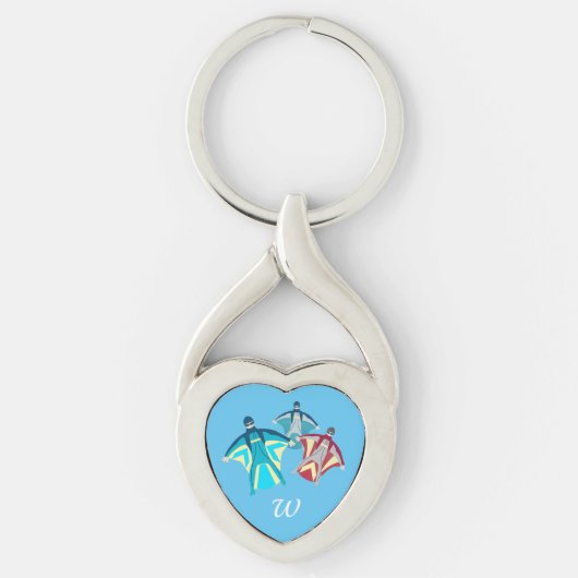 Wingsuit Skydiving Sleutelhanger (Voorkant)