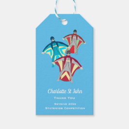 Wingsuit Skydiving Thema Cadeaulabel