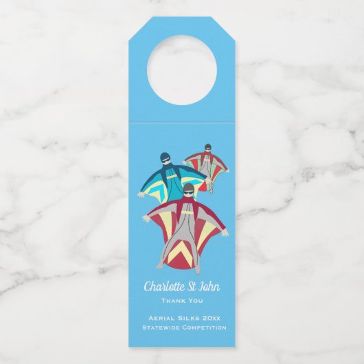 Wingsuit Skydiving Thema Flessenhanger (Voorkant)