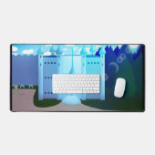 Wingz Academy Background Desk Mat (Keyboard & Muis)