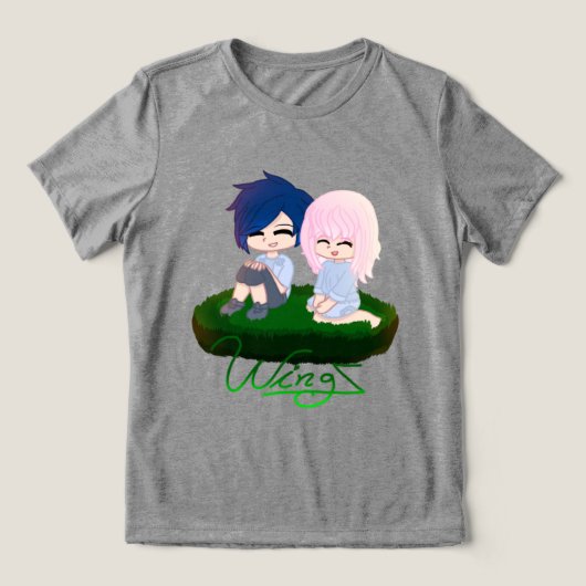 Wingz Childhood Friends Tri-Blend Shirt (Design voorkant)