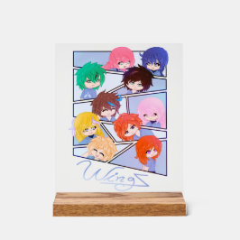 Wingz Multi Character Acrylic Sign Acryl Bord