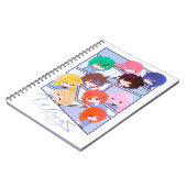 Wingz Multi Character Spiral Photo Notebook Notitieboek (Linkerzijde)