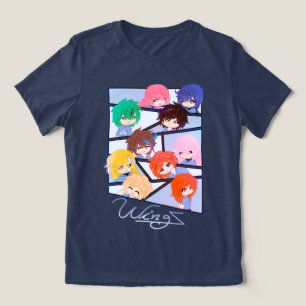 Wingz Multi Karakters Tri-Blend Shirt