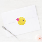 Wink Emoji met bloem Stickers (Envelop)
