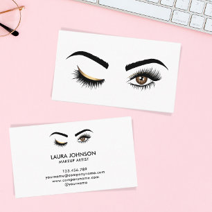 Wink Eye Make-up artiest Beauty Salon Lash Extensi Visitekaartje