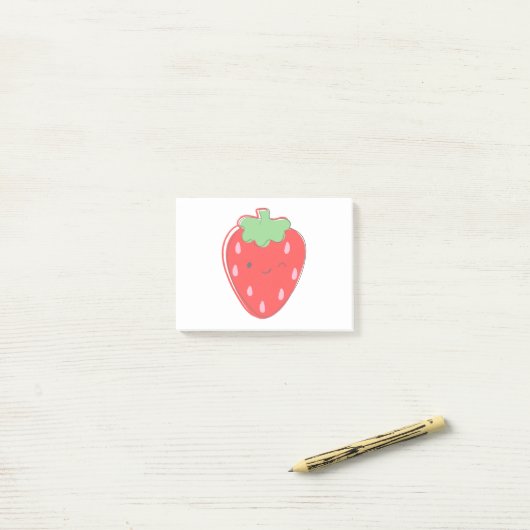 Wink Strawberry Post-it® Notes (Op bureau)