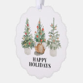 Winkel Logo Christmas Gift label Ornament Kaart (Links)