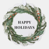 Winkel Logo Christmas Gift label Ornament Kaart (Voorkant)