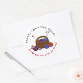 Winkel mandje opzetten Hartelijk dank voor klant Ronde Sticker (Envelop)