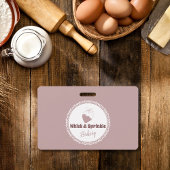 Winkel op suikerbakkerij Aangepaste koekjes Chocol Badge