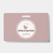 Winkel op suikerbakkerij Aangepaste koekjes Chocol Badge (Achterkant)