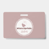 Winkel op suikerbakkerij Aangepaste koekjes Chocol Badge (Voorzijde)