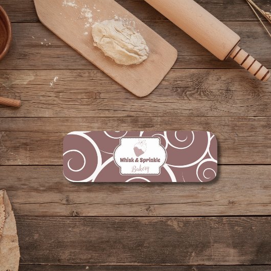 Winkel op suikerbakkerij Aangepaste koekjes Chocol Naamplaatje