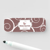 Winkel op suikerbakkerij Aangepaste koekjes Chocol Naamplaatje (In situ)