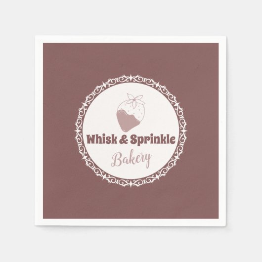 Winkel op suikerbakkerij Aangepaste koekjes Chocol Servet (Voorkant)