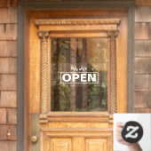 Winkel Open Venster Cling Raamsticker (Huis Deur)