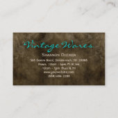  winkel Star Suede Blauwgroen Brown  Visitekaartje (Achterkant)