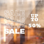 Winkel UITVERKOOP Raamsticker (Vel 2)